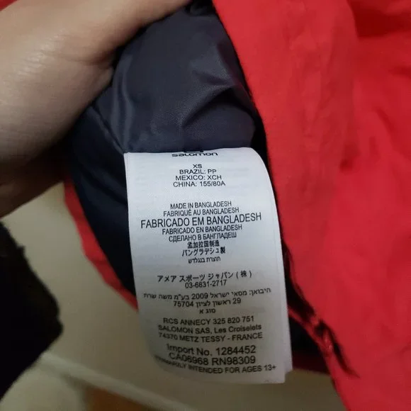 Salomon QST Pink/Brown Snow Jacket - Picture 13 of 14